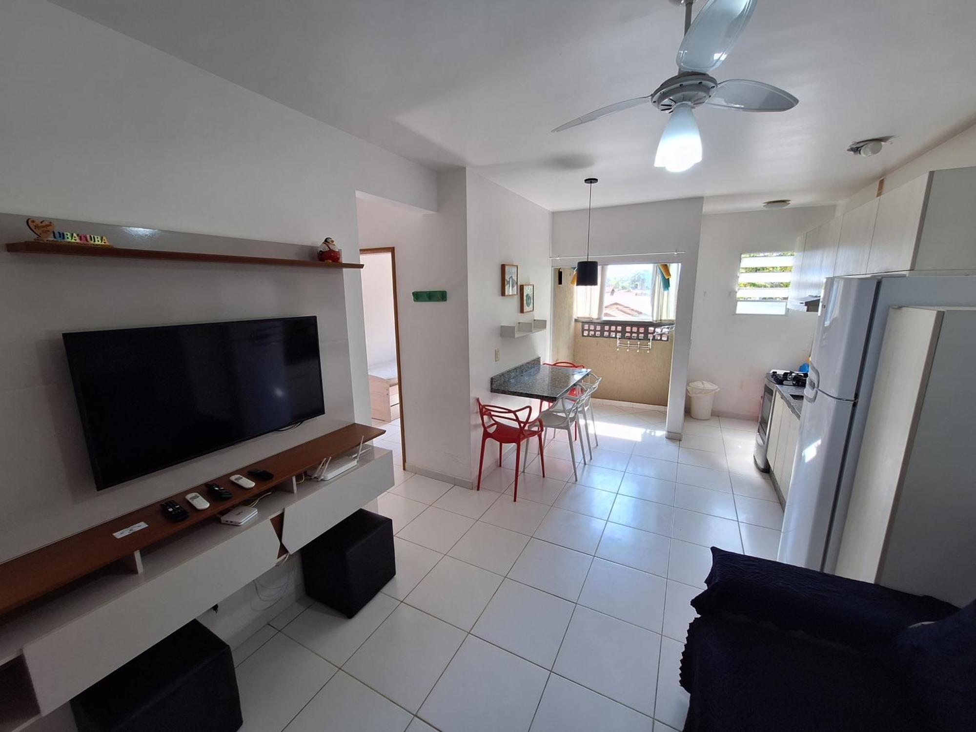 Apto Pertinho Da Praia - Lindo E Equipado! Internet 400Mb E 3 Tvs - Completo! Tv A Cabo Ubatuba Luaran gambar